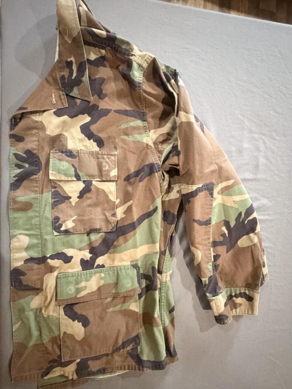 US Army M65 Field Jacket in woodland camouflage size L